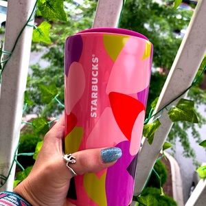 NEW ✨Starbucks Valentine’s 2022 Release Ceramic Double Walled Hearts Tumbler